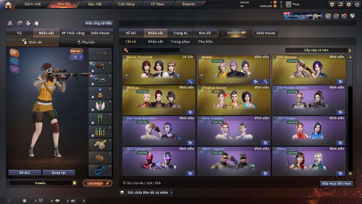 shop acc cf uy tin gia re